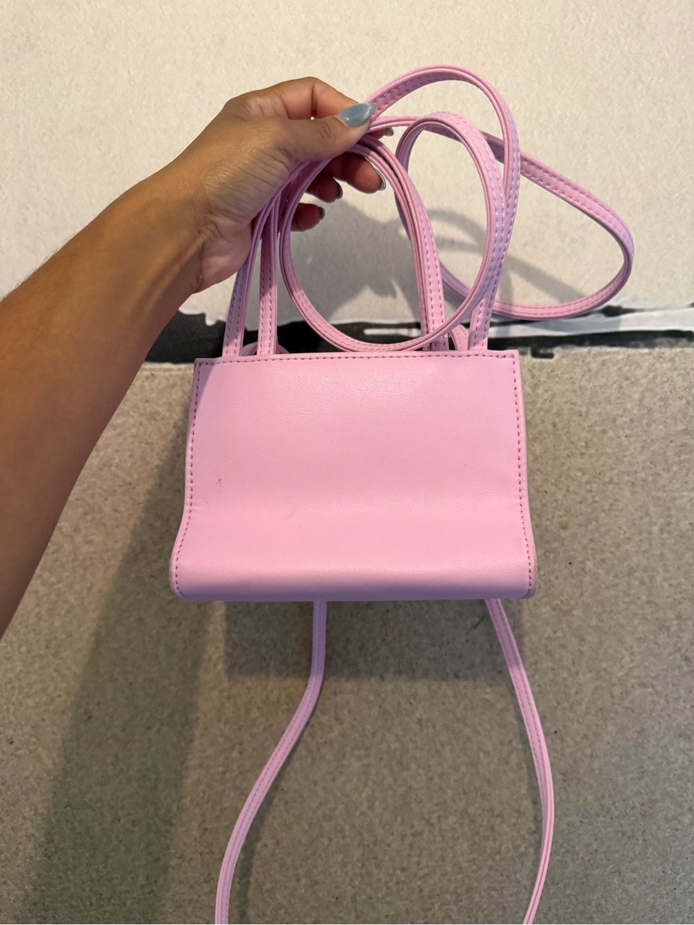 Telfar Pink Mini Shopping Bag - Picture 4 of 4